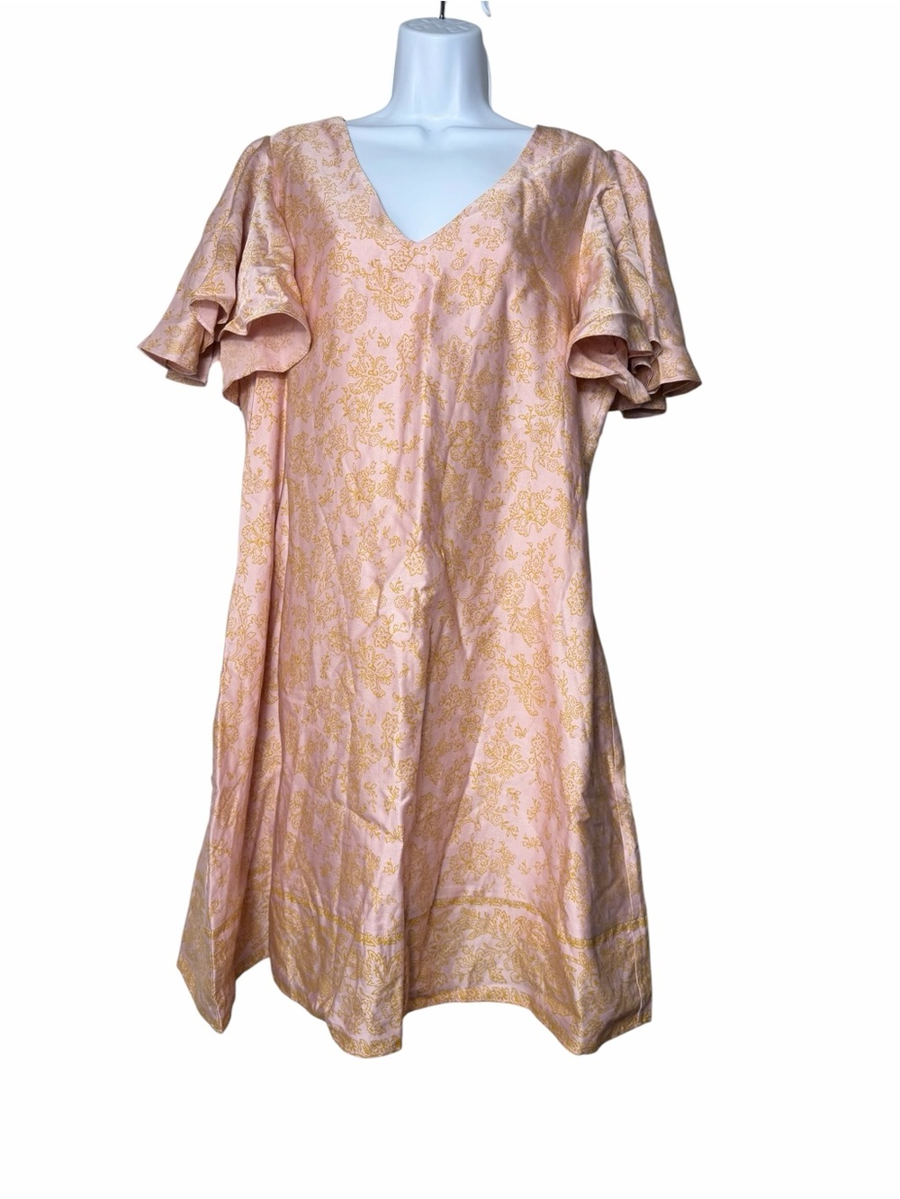 Hatch Dress Womens Size 3 Large L 10 12 Front V Neck Maternity Dress